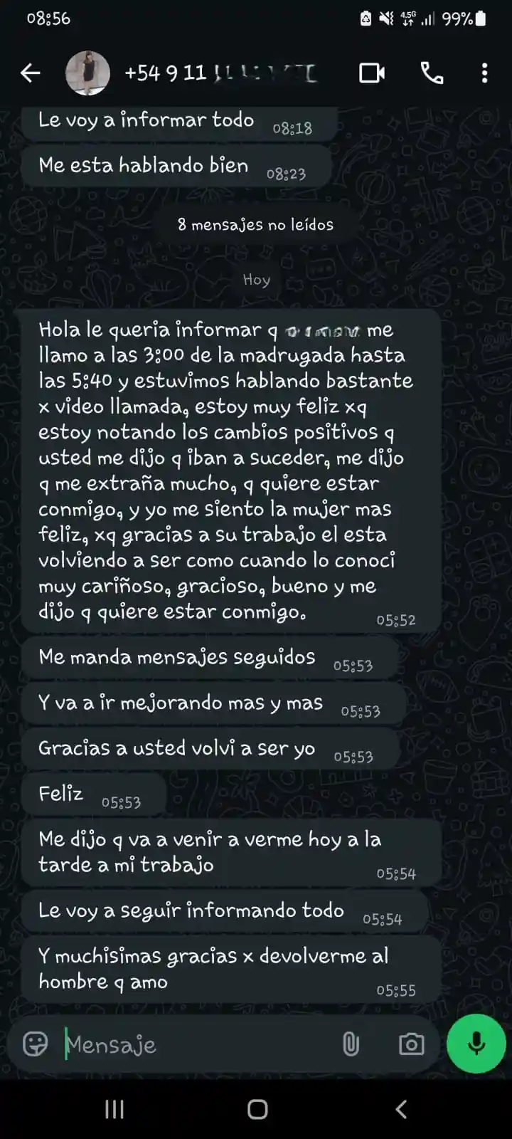 Testimonio real: empezó a mejorar todo